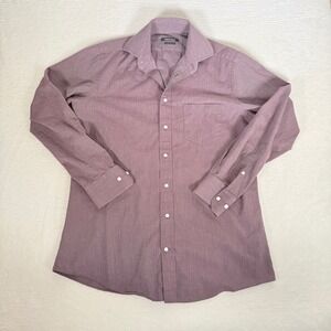 Indochino Made For You Button Down Dress Shirt Purple Heathered Mens L 42W x 30L
